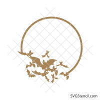 Halloween bats svg