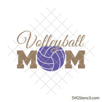 Volleyball mom svg