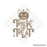 Trick or treat svg design
