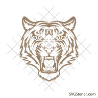 Tiger face svg free