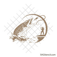 Little fisherman svg