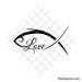 Jesus fish svg | Love fish svg
