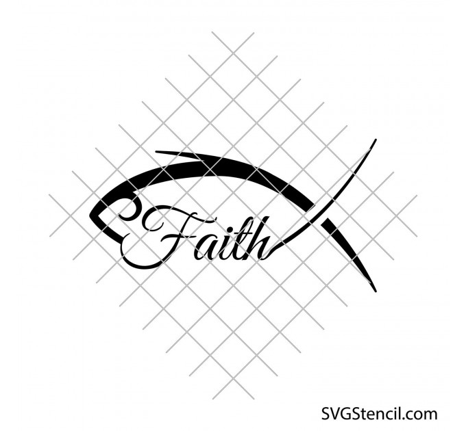 Jesus fish svg | Religious symbol svg