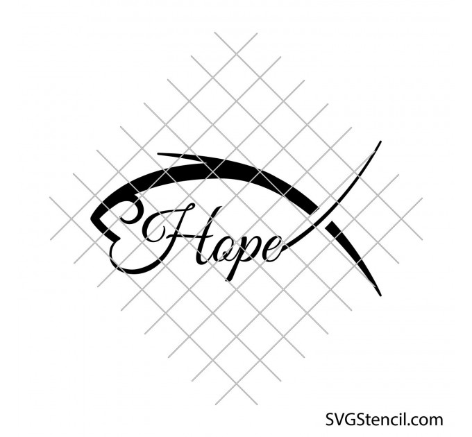 Jesus fish svg | Religious symbol svg