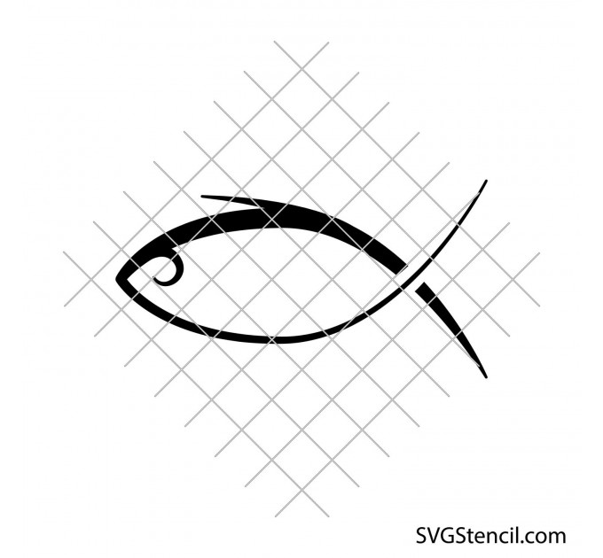 Jesus fish svg | Religious symbol svg