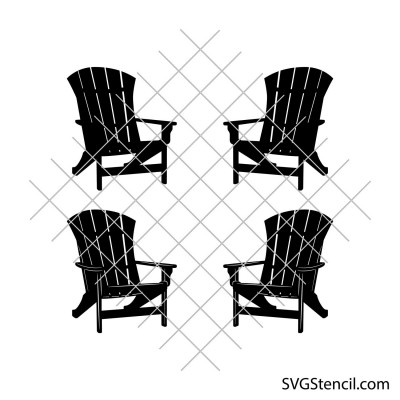 Beach chairs svg | Simple chair svg