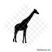 Giraffe stencil | Zoo animal svg
