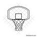 Basketball backboard svg design