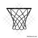 Basketball hoop svg image