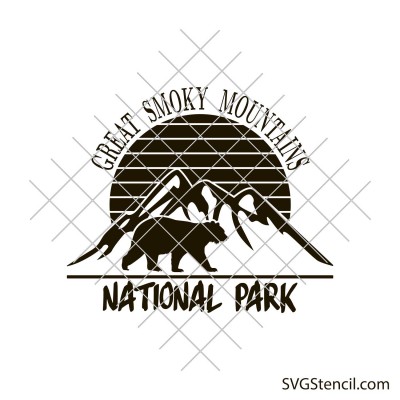 Great smoky mountains svg | Wildlife svg