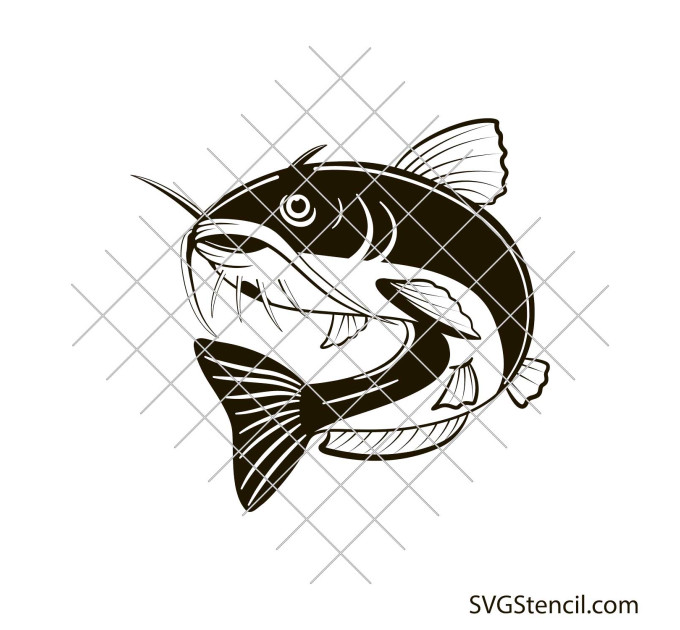 Catfish svg | Cute fish svg