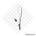Fishing pole with fish svg image