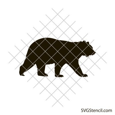 Bear silhouette svg | Cute bear svg