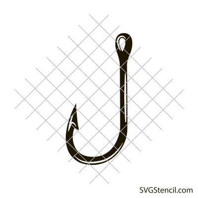 Simple fishing hook svg | Fish hook svg