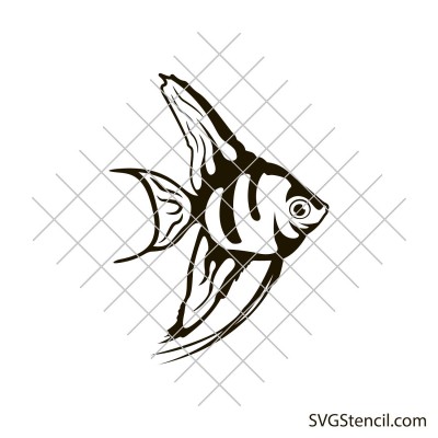 Angel fish svg | Simple fish svg