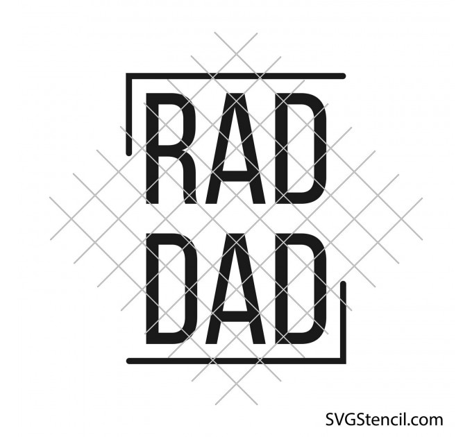 Rad dad svg | Father and son shirt svg