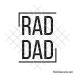 Rad dad svg | Father and son shirt svg