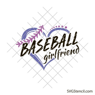 Baseball girlfriend svg | Baseball shirt svg