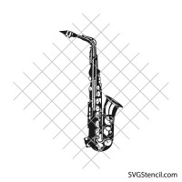 Saxophone svg | Tenor saxophone svg