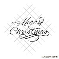 Merry Christmas svg | Calligraphy svg