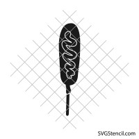 Corn dog svg | Grilling svg