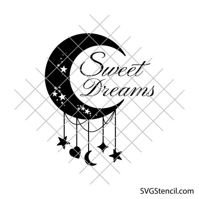 Sweet dreams svg | Simple dream catcher svg
