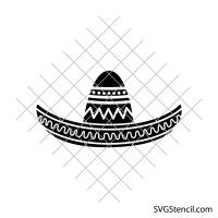 Sombrero hat svg | Mexican hat svg
