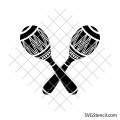 Maracas svg | Rumba shakes svg