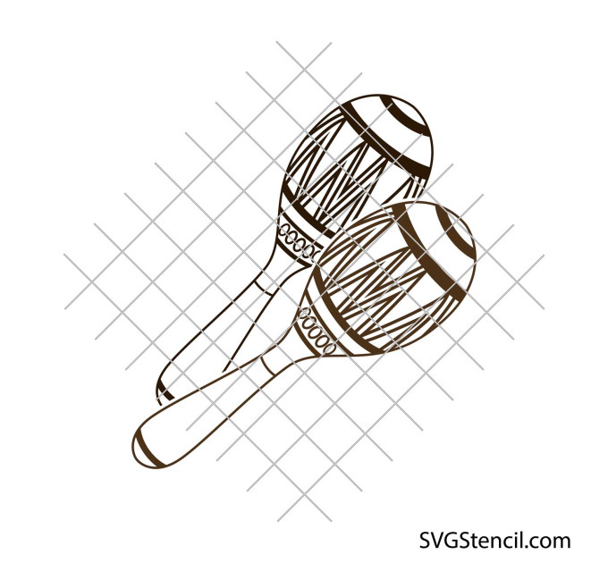 Maracas svg | Rumba shakes svg
