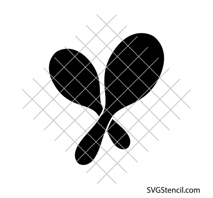 Maracas svg | Rumba shakes svg