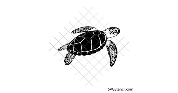 Turtle Rattle Shell Svg Turtle svg | Hawaiian turtle svg | Tribal turtle svg - SVGStencil