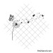 Dandelion with butterflies svg