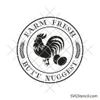 Farm fresh butt nuggets svg
