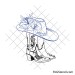 Cowgirl hat and boots svg design