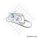 Floral cowgirl hat svg | Layered design