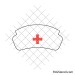 Nurse hat with red cross svg