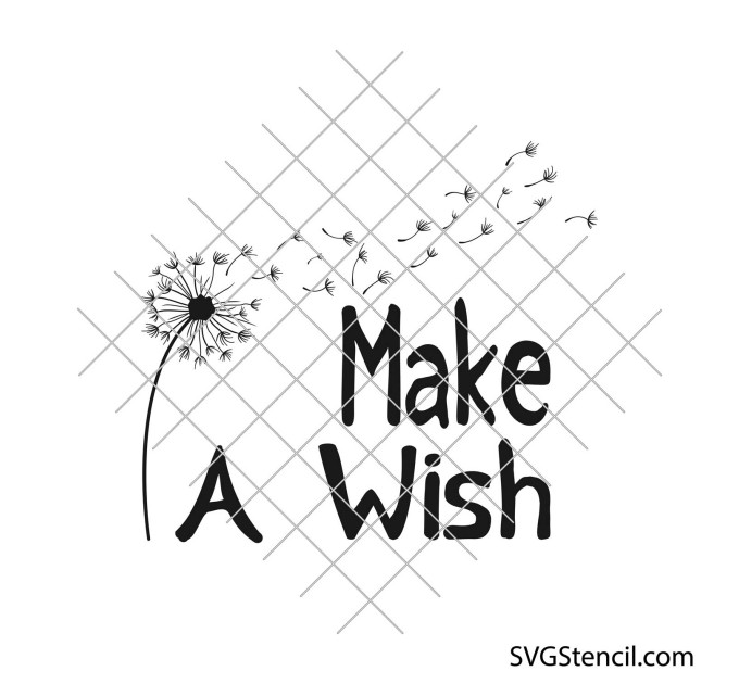 Dandelion svg | Blowing dandelion svg
