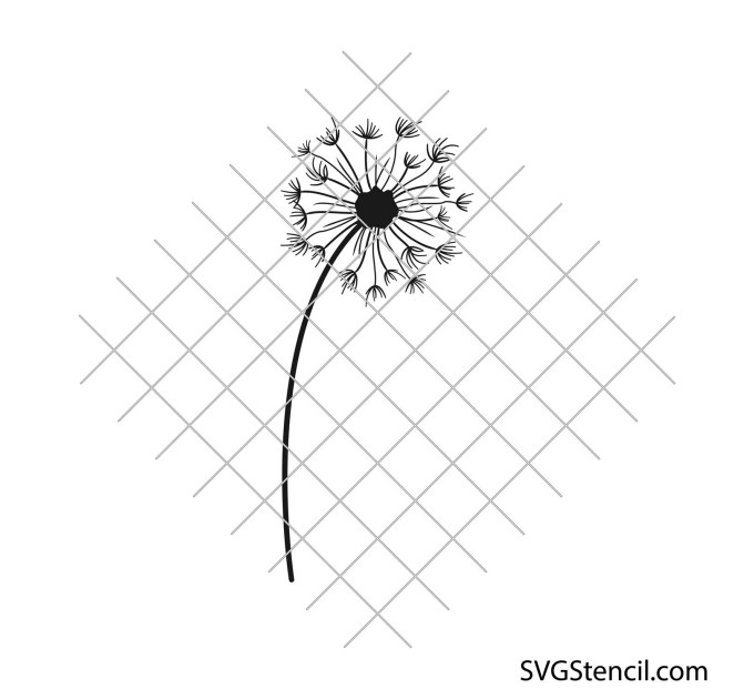 Dandelion svg | Blowing dandelion svg