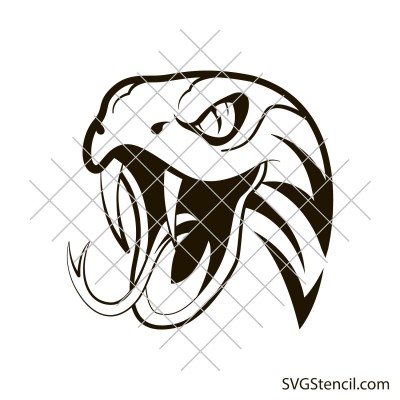 Snake head svg | Snake mascot svg