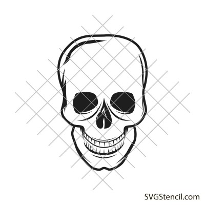 Simple skull svg | Halloween skull svg