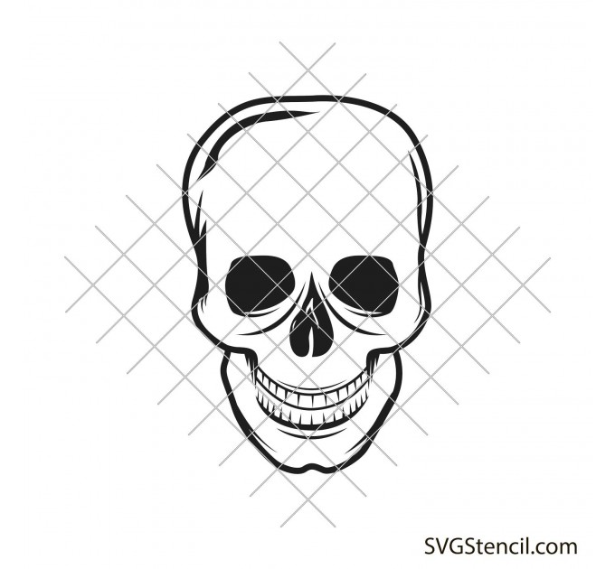Simple skull svg | Halloween skull svg