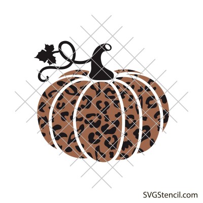 Cheetah print pumpkin svg | Pumpkin with spots svg