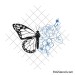 butterfly and flower svg | Layered design