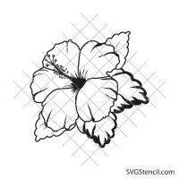 Hibiscus svg | Hawaii flower svg