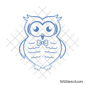 Girly owl svg | Baby owl svg