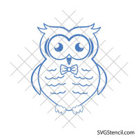 Girly owl svg | Baby owl svg