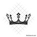 Queen's crown silhouette svg
