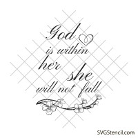 God is within her she will not fall svg