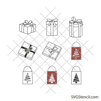 Christmas present svg | Christmas gift svg