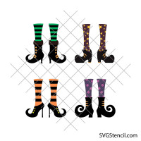 Witch legs svg | Witch feet svg